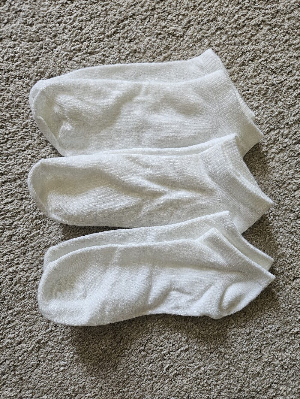 Hanes Girls Ankle Socks, White